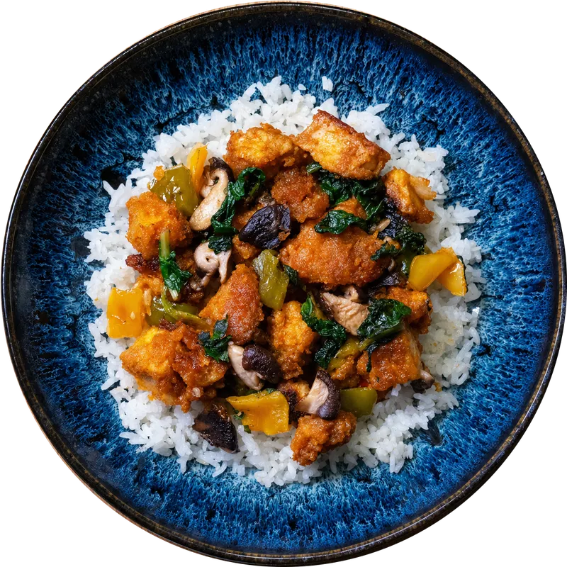 Tofu Bulgogi mit Reis