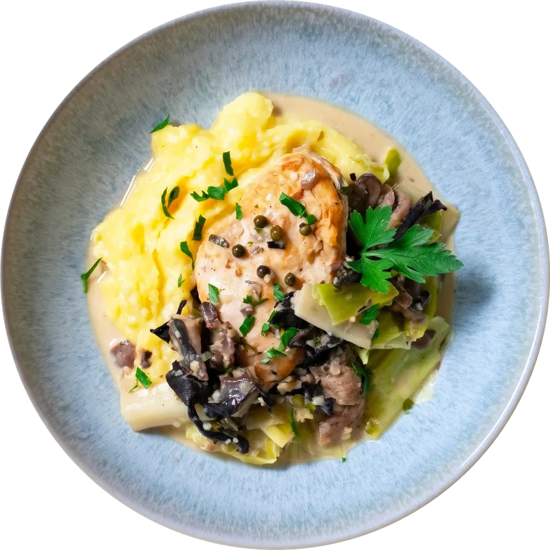 Pouletbrust mit Kartoffelstock
