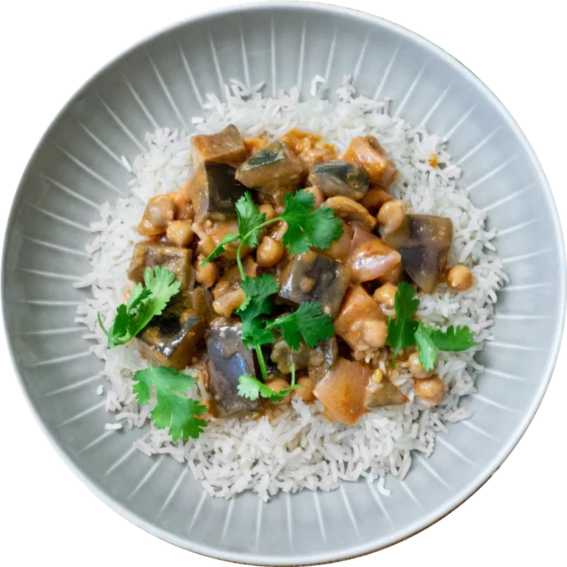 Auberginen Curry