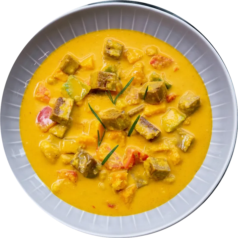 Kürbis Peperoni Ragout mit Seitan