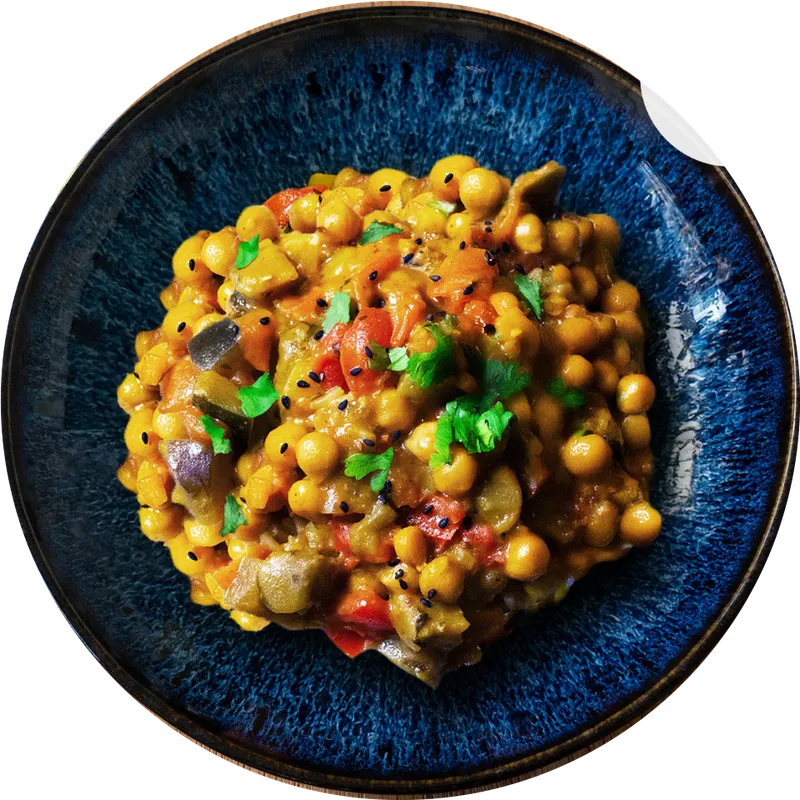 Chana Masala mit Basmatireis