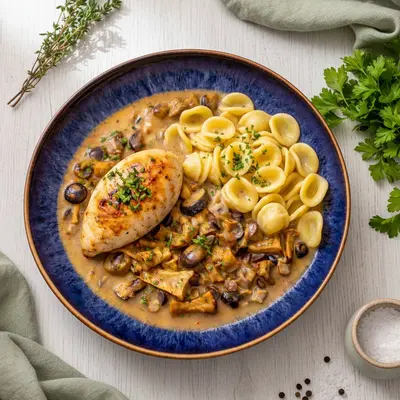 Pouletbrust mit Waldpilze