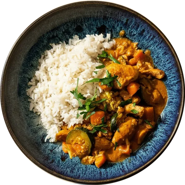Rotes Thai Curry mit Poulet