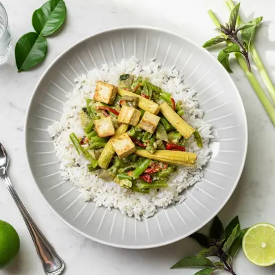 Grünes Thai Gemüse Curry