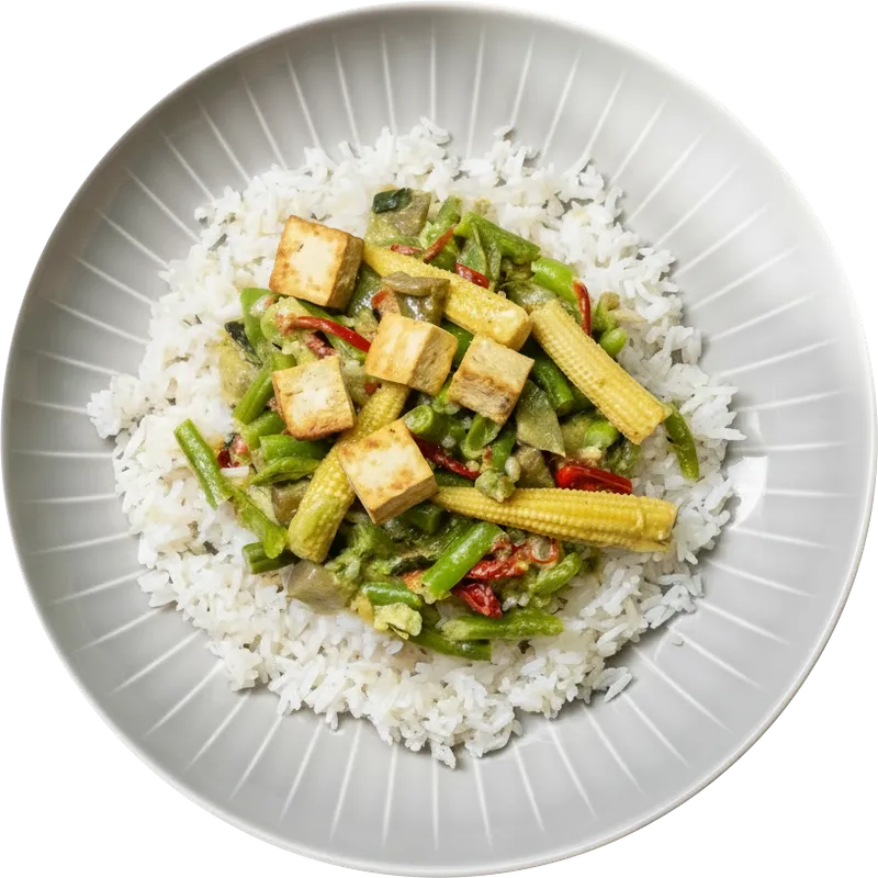 Grünes Thai Gemüse Curry