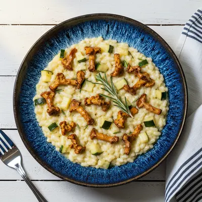 Rosmarin Risotto mit Eierschwämmli