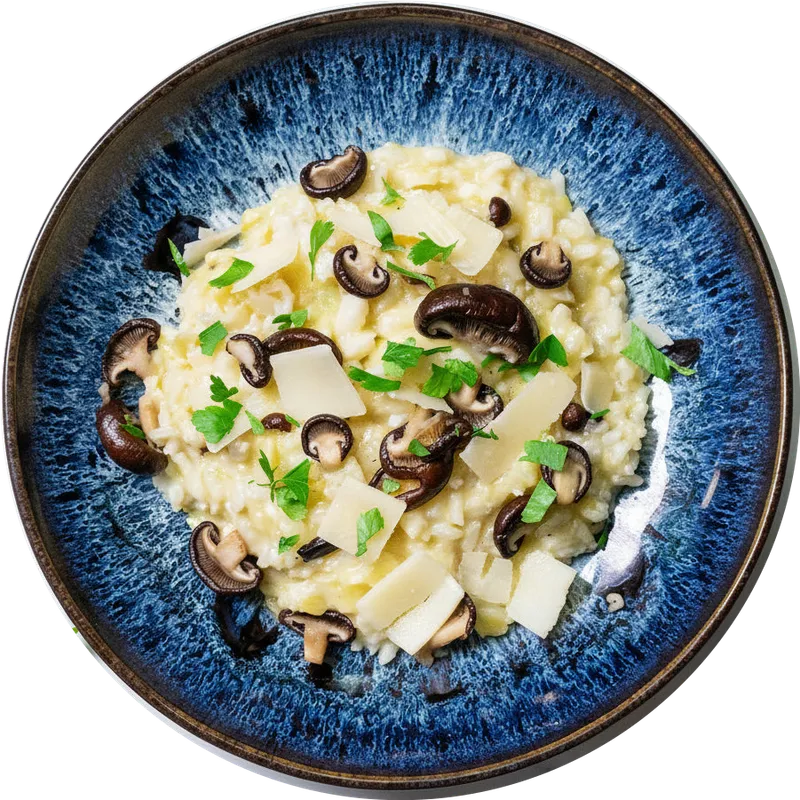 Lauchrisotto mit Shiitake